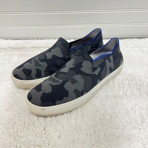 ROTHY'S Gray Camouflage Slip On Sneakers "The Sneaker" Women’s Size 9.5